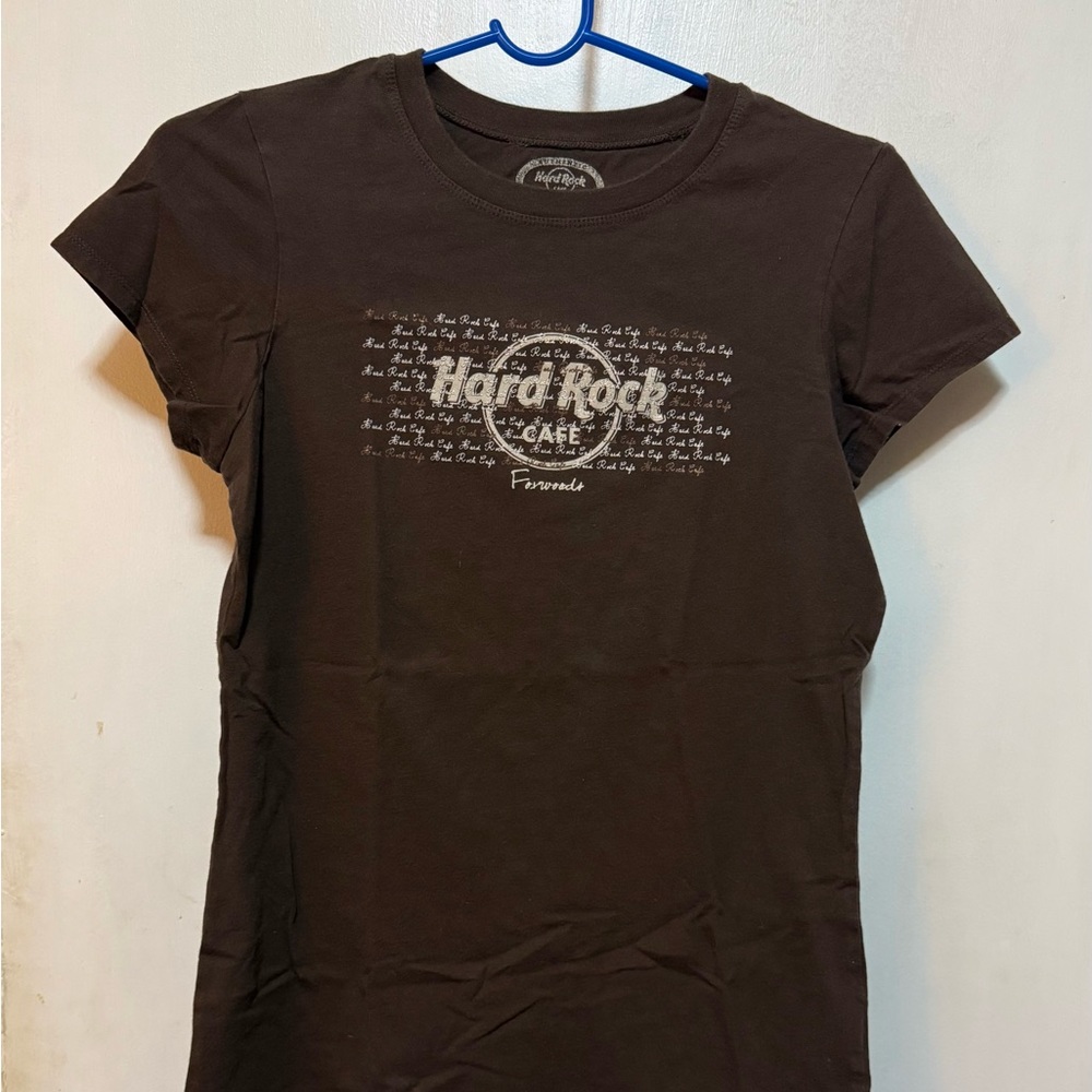 Hard Rock Cafe Dark Brown Short Sleeve Tee